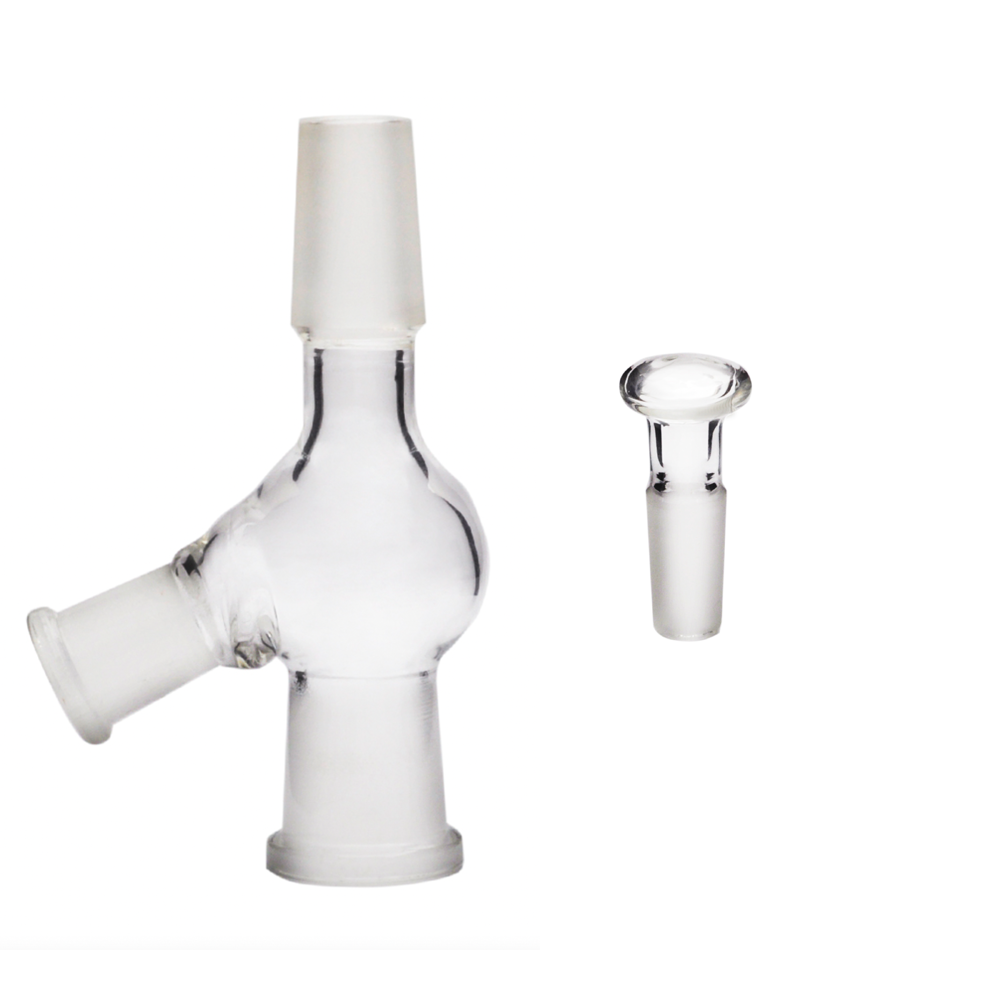 18mm 14mm 10mm männlich weiblich Pass durch Elev8R Glas Injektor Schüsseln Adapter mit 10 mm Glasstopfen