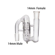 85 mm Durchmesser 14 mm 18 mm Männlich Weiblich Pulsar Swiss Ash Catcher Wasserbong Dab Adapter