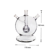 8 in 1 10mm/14mm Mega Globe MK2 Glas V2 Wasserpfeife Dab Rig Kit mit dicker Basis