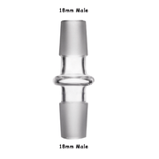 2 STÜCK 10mm 14mm 18mm männlich weiblich Wasser Bong Rohr Dab Rig Glas Adapter Reduzierer Stecker Zubehör