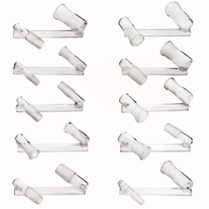 Drop Down Z Form Wasser Bong Glas Adapter 10mm 14mm 18mm männlich weiblich Dab Rig Tool