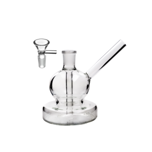 4 Zoll Mini Globe mit stabilem Sockel Wasserpfeife Glasbong