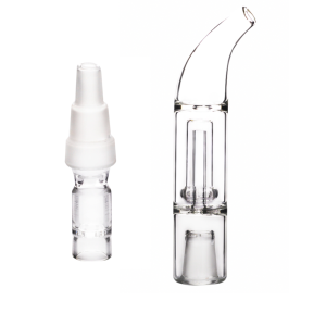 3 in 1 10mm 14mm 18mm Wasserpfeife Bong Glasadapter mit dicken 14mm Female Hubble Bubbler Glas für Arizer solo 3 Solo 2 Air Max AIr 2