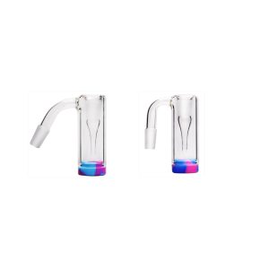 45 90 Grad 14 mm männlich weiblich Reclaim Catcher Glasadapter mit Silikonglas