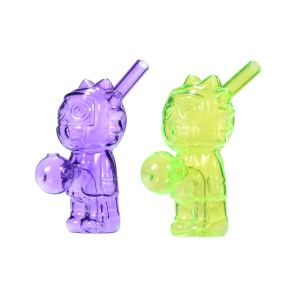 5-Zoll-Glas-Bubbler-Ölbrenner-Wasserpfeife mit Comicfigur