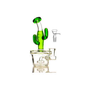 5,5-Zoll-Duschkopf-Perkolator-Kaktus-Wasserpfeife-Glasbong