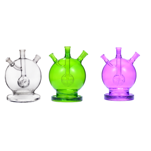 8 in 1 14 mm farbiger Mega Globe MK2 Flat Earth Version Ball Percolator Wasserpfeifen-Bong-Set