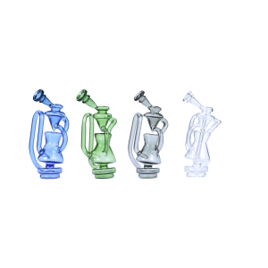 Farbige Recycler-Wasserpfeife Bong Glasaufsatz Ersatzteil für Focus V CARTA 1 2
