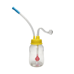 Flaschenförmiger Ölbrenner, Wasserpfeife, Glasbong mit Kugelperkolator
