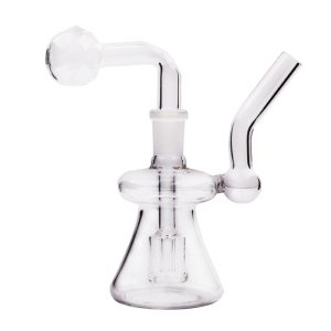 14mm gebogene Kürbis Form Hals Glas Öl Brenner Wasserpfeife Bong mit Perkolator