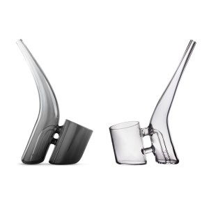 Schwarzes klares Bub Bubbler Glas für Puffco Proxy