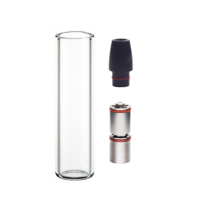 55mm 80mm Glas Stiel mit Mundstück Kühleinheit Kit für tinymight 2 1