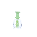greenPortableWaterPipeGlassBubblerPercolatorforpuffcopeakpro