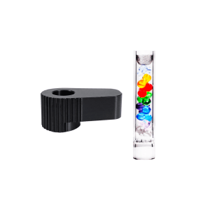 Mundstück aus gekühltem Glas mit Perlenmuster und Adapter für Limelight Frolic Cheap