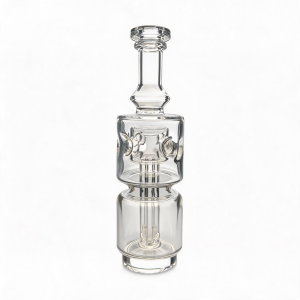 Puffco Peak Pro – Glas-Bubbler mit 4 Löchern, Doppelkammer, Diffusor und Perkolator