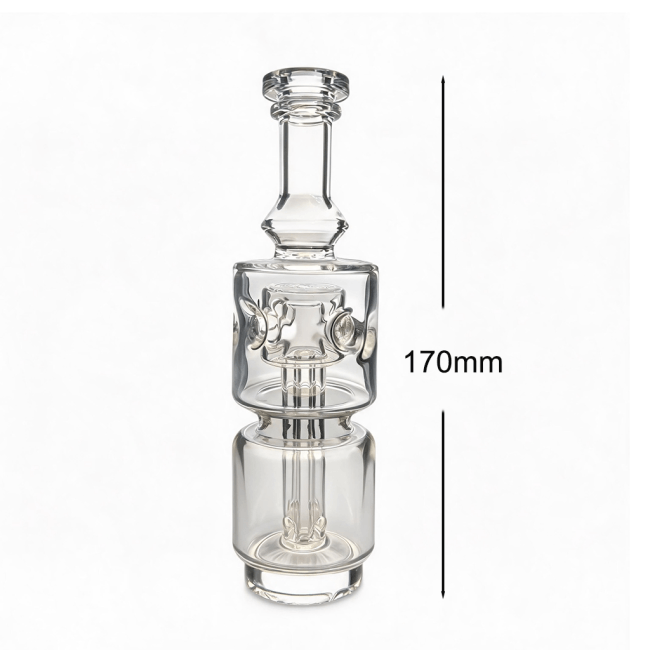 Puffco Peak Pro – Glas-Bubbler mit 4 Löchern, Doppelkammer, Diffusor und Perkolator best